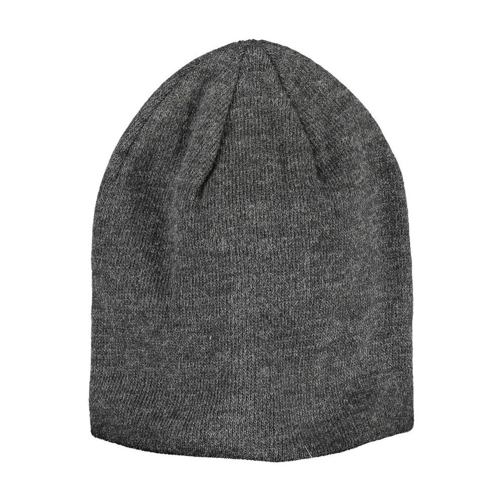 Levi's gray acrylic men’s cap, iconic logo, sleek Italian design, durable and stylish accessory, perfect for fashion-forward wear.