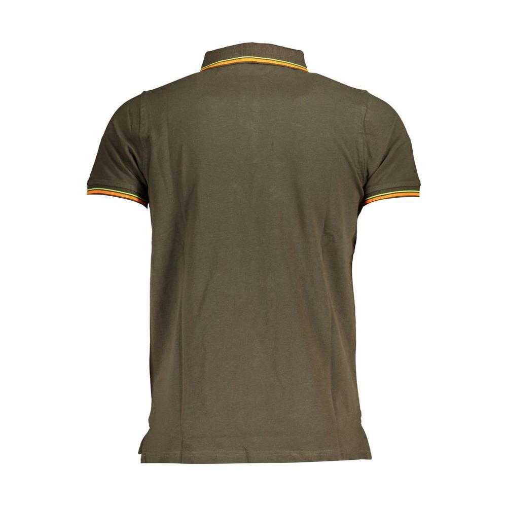 Norway 1963 Green Cotton Men Polo Shirt