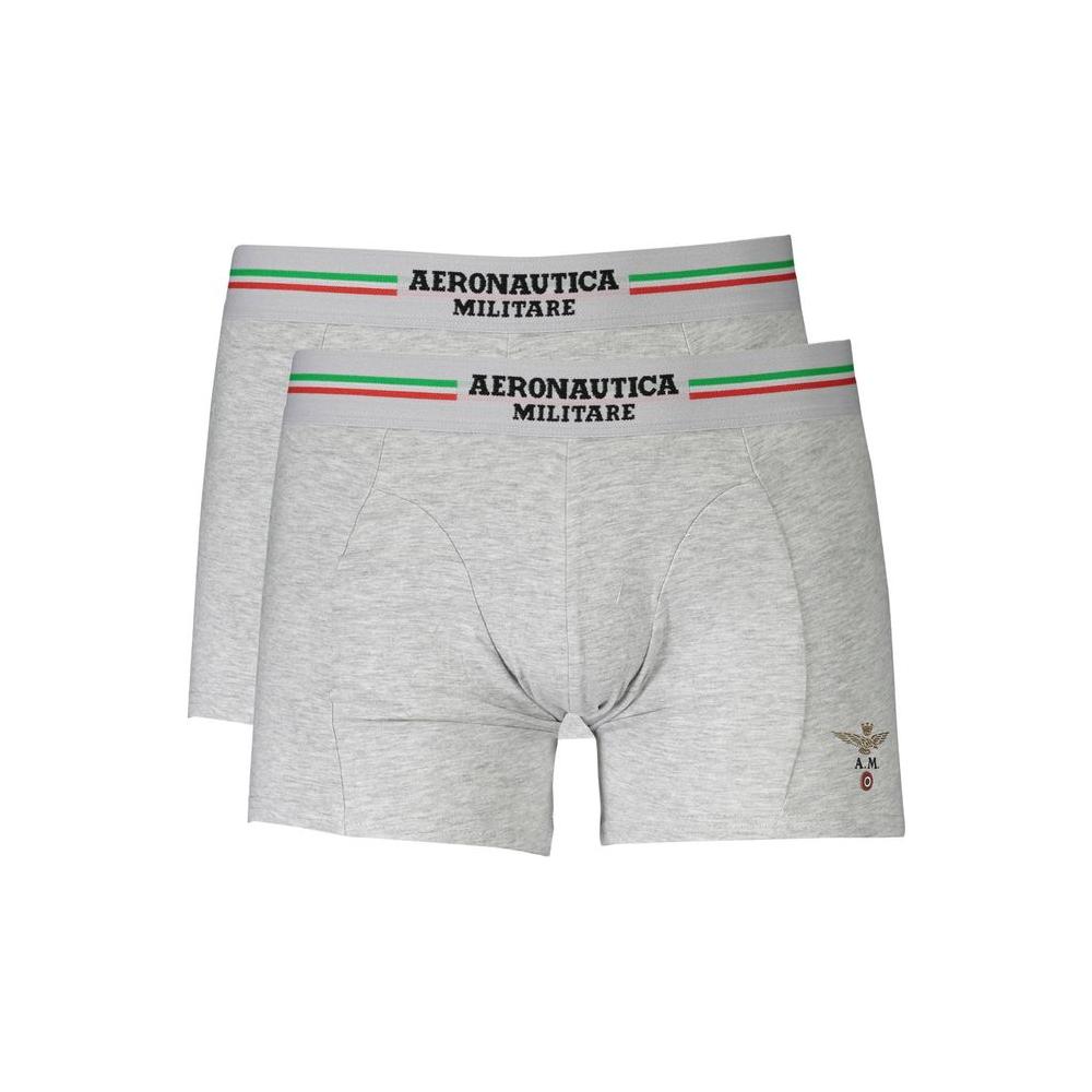 Aeronautica Militare Brown Cotton Men Boxer Short