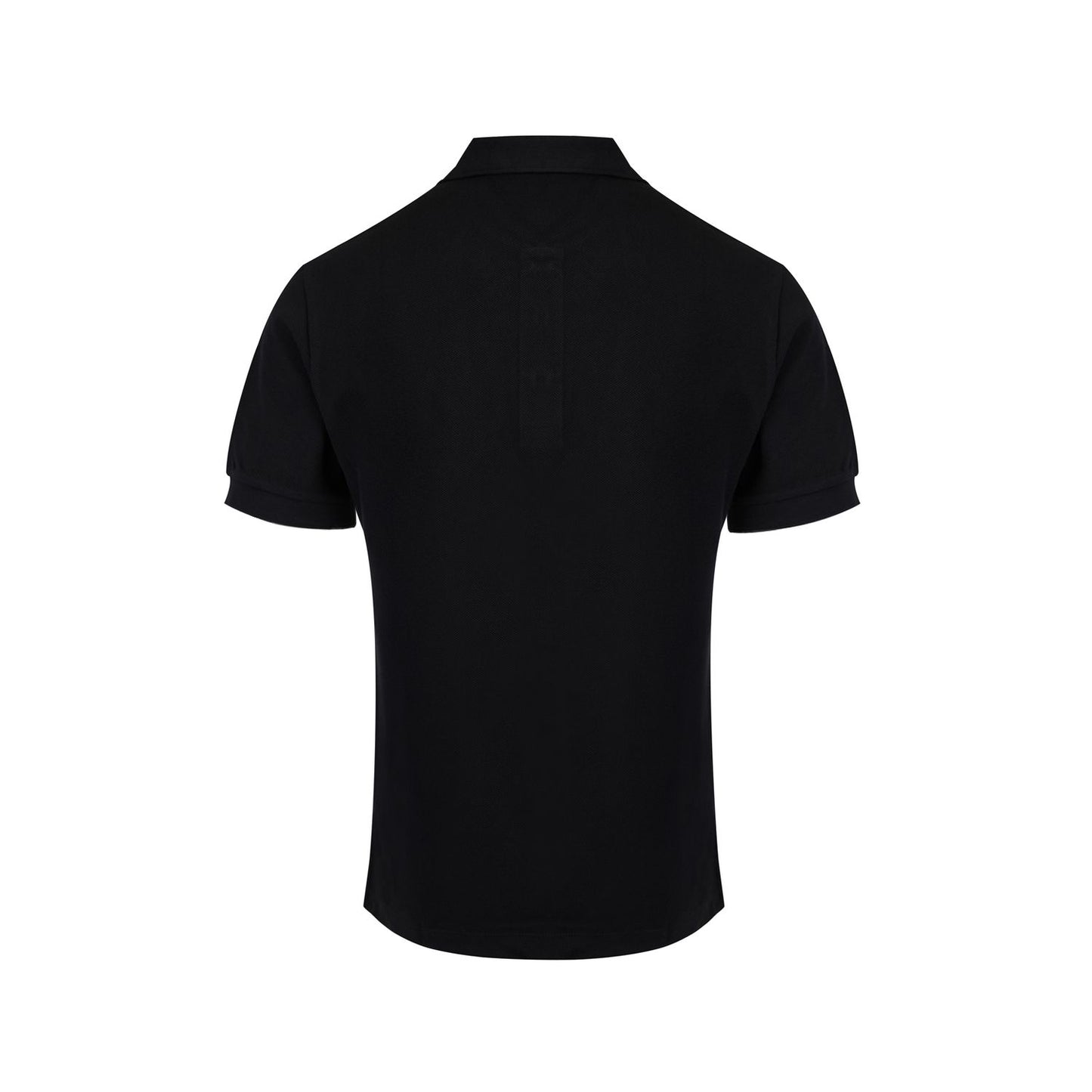 Burberry Black Cotton Collared Polo Shirt