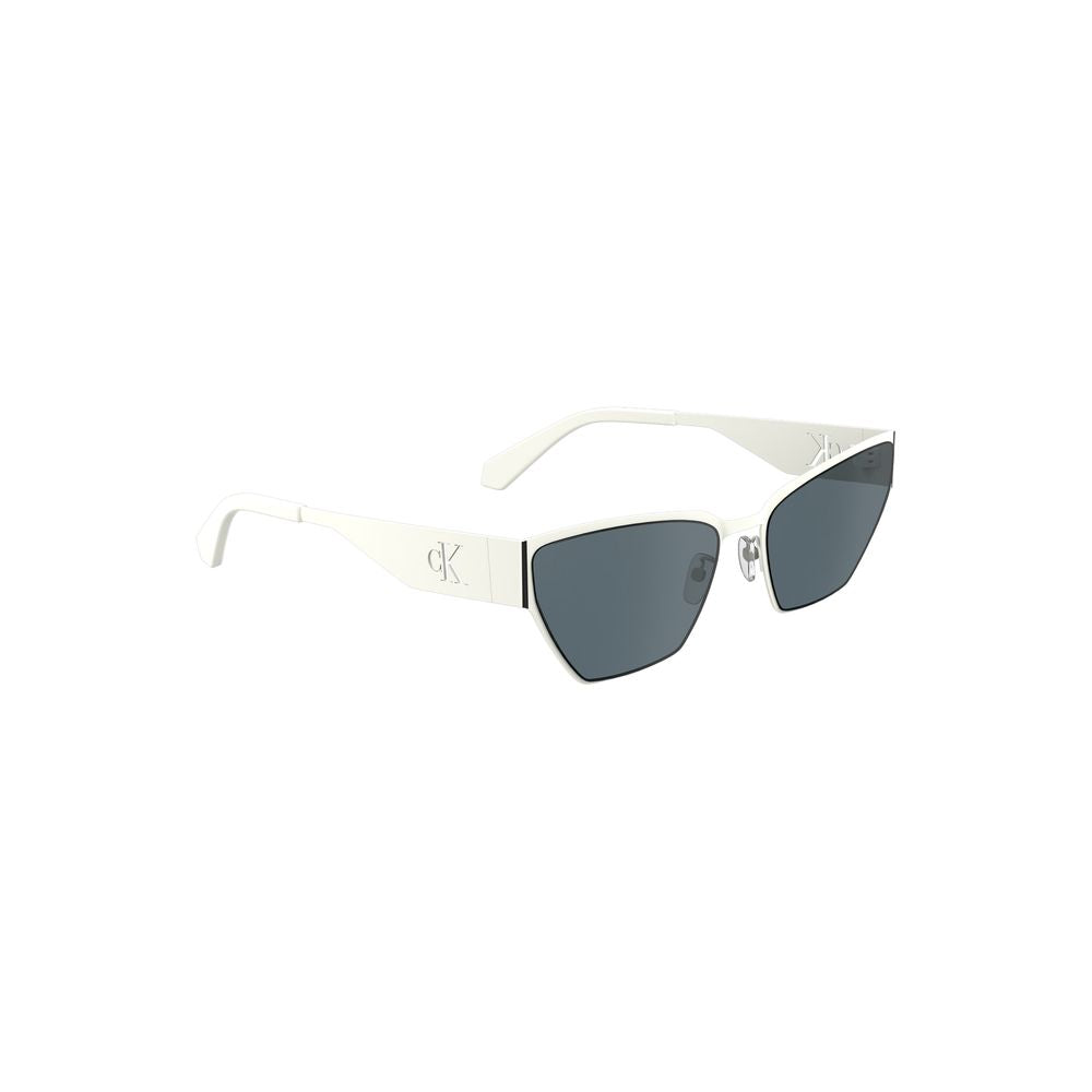 Calvin Klein White Metal Sunglass