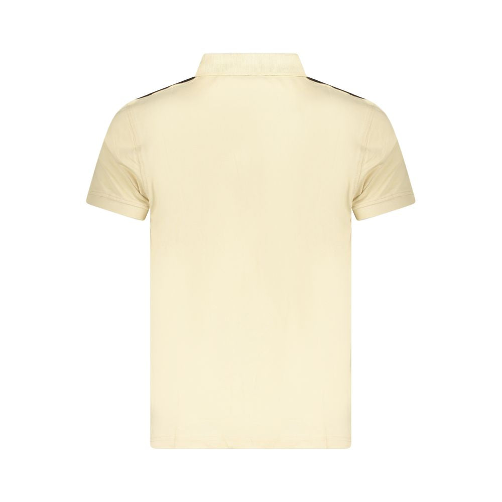 Cavalli Class Beige Cotton Polo Shirt