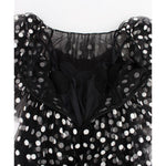 Dolce & Gabbana Elegant Polka Dotted Ruffled Dress Dolce & Gabbana Lavender