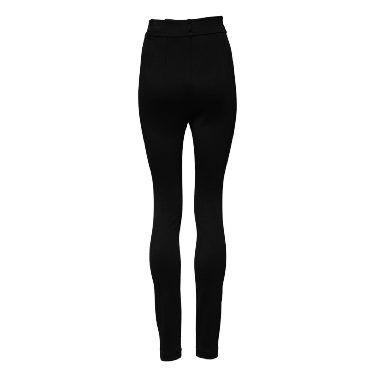 Dolce & Gabbana Black Nylon High Waist Skinny Leggings Pants