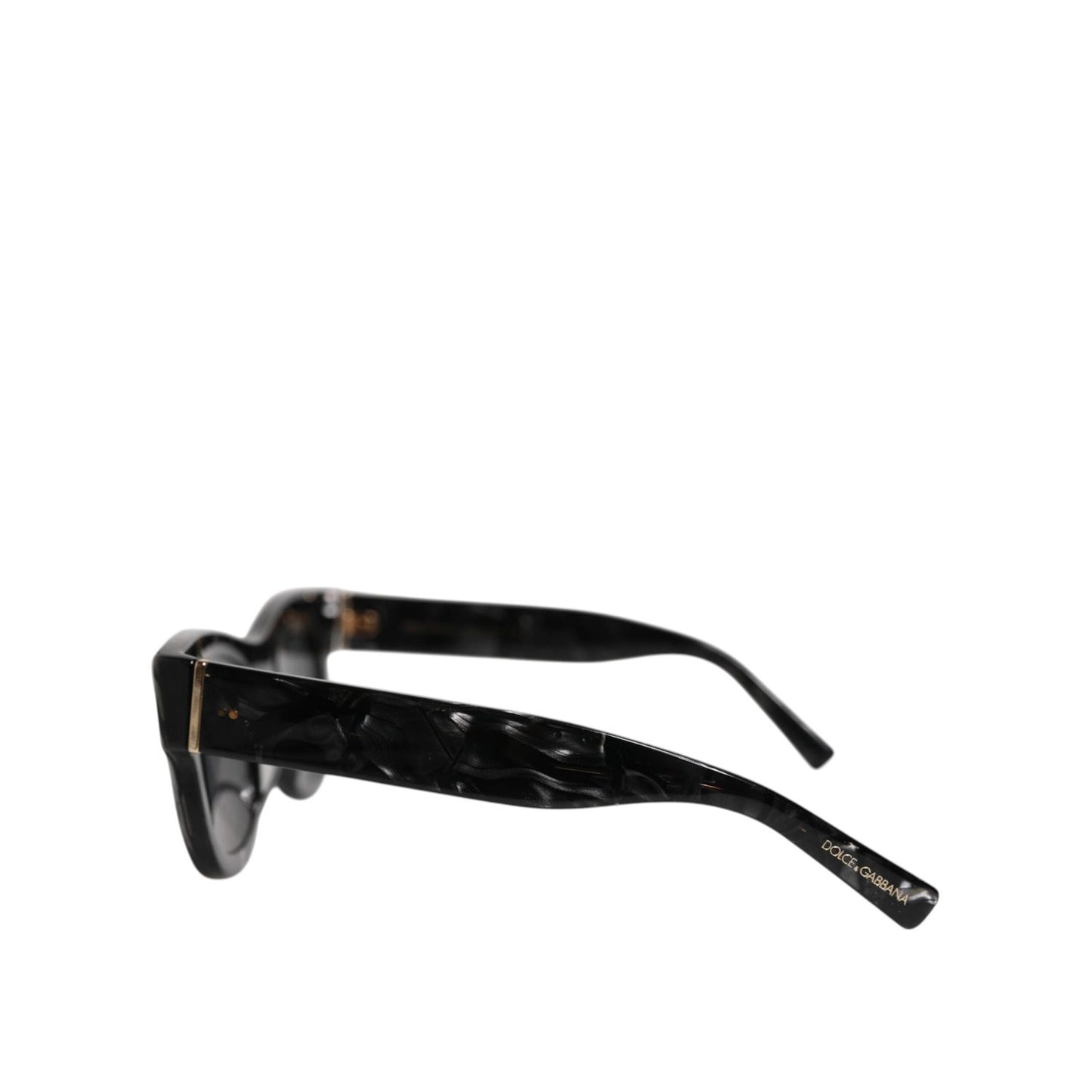 Dolce & Gabbana Pearl White Acetate Frame Domenico Deep Shades Sunglasses