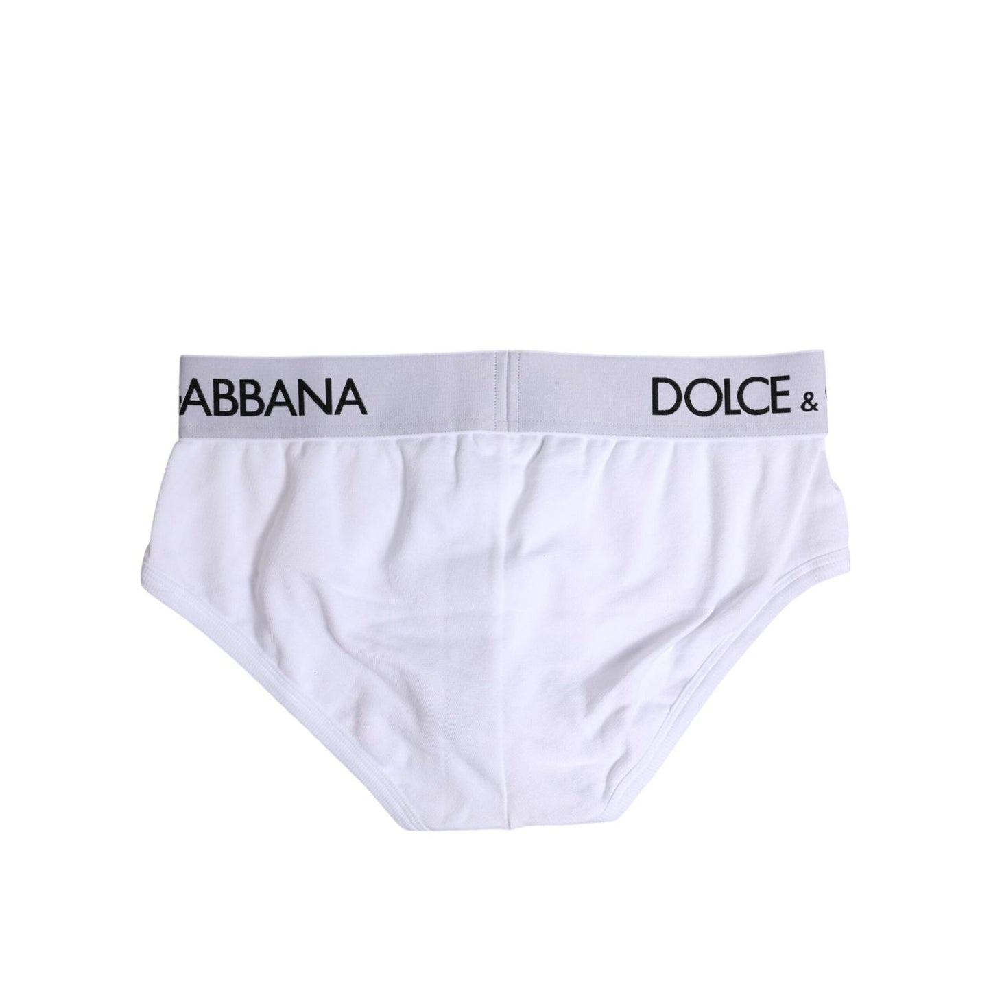 Dolce & Gabbana White Cotton Stretch Regular Brief Underwear BIK1735-4