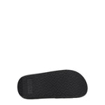 Versace Black Leather Slippers Sandals