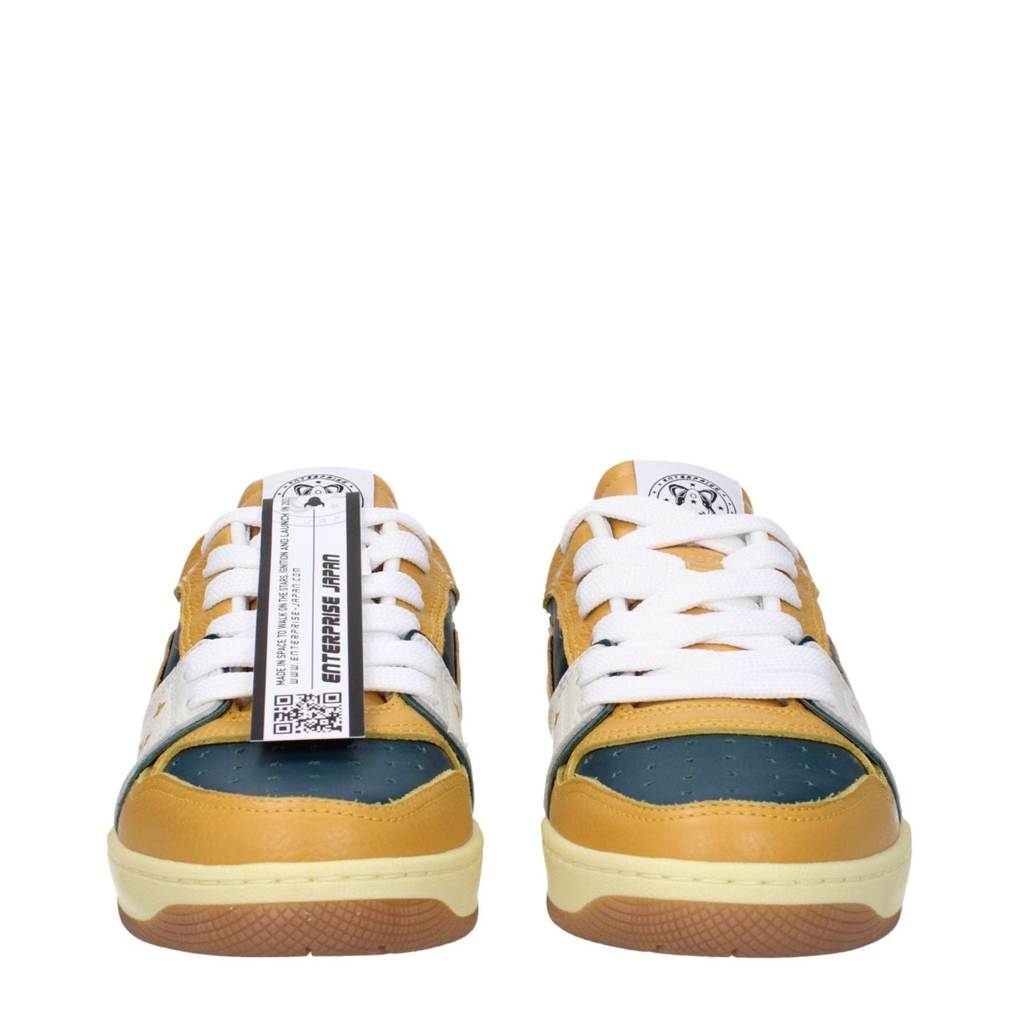 Enterprise Japan Green Leather Low Tops EN-9301461303561-EU40/US7