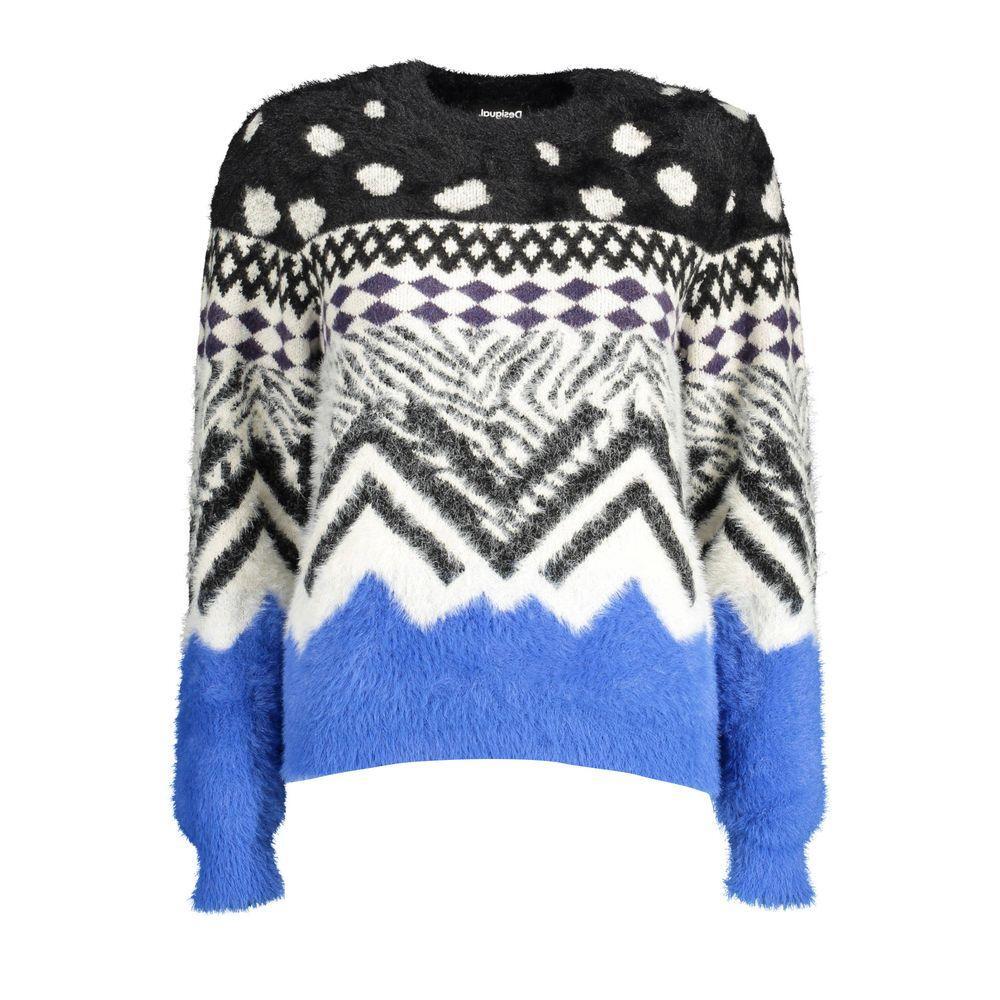 Desigual Black Polyester Sweater DE-14471-XL