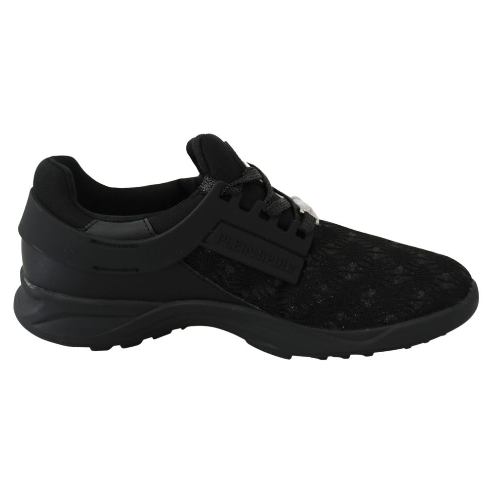 Plein Sport Black Polyester Sneaker