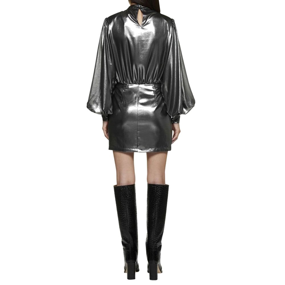 BLANCA VITA Silver Polyester Cocktail Dress