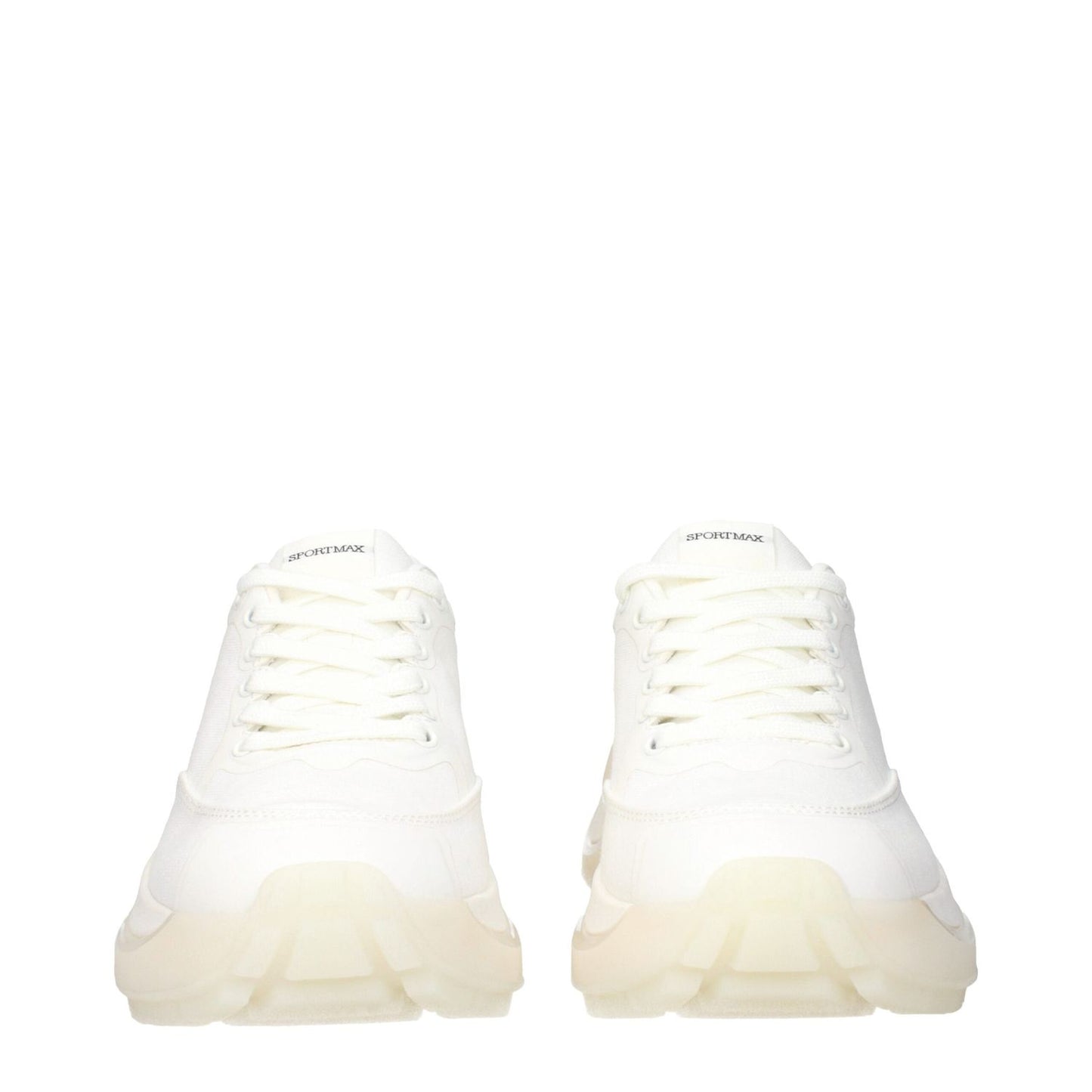Max Mara White Fabric Chunky Sneakers MA-15261738008841-EU39/US9