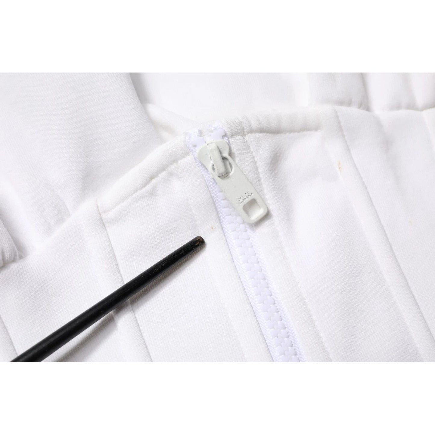 Dolce & Gabbana White Corset Stretch Cotton Top T-shirt TSH90424-44