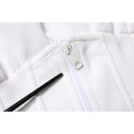 Dolce & Gabbana White Corset Stretch Cotton Top T-shirt TSH90424-44