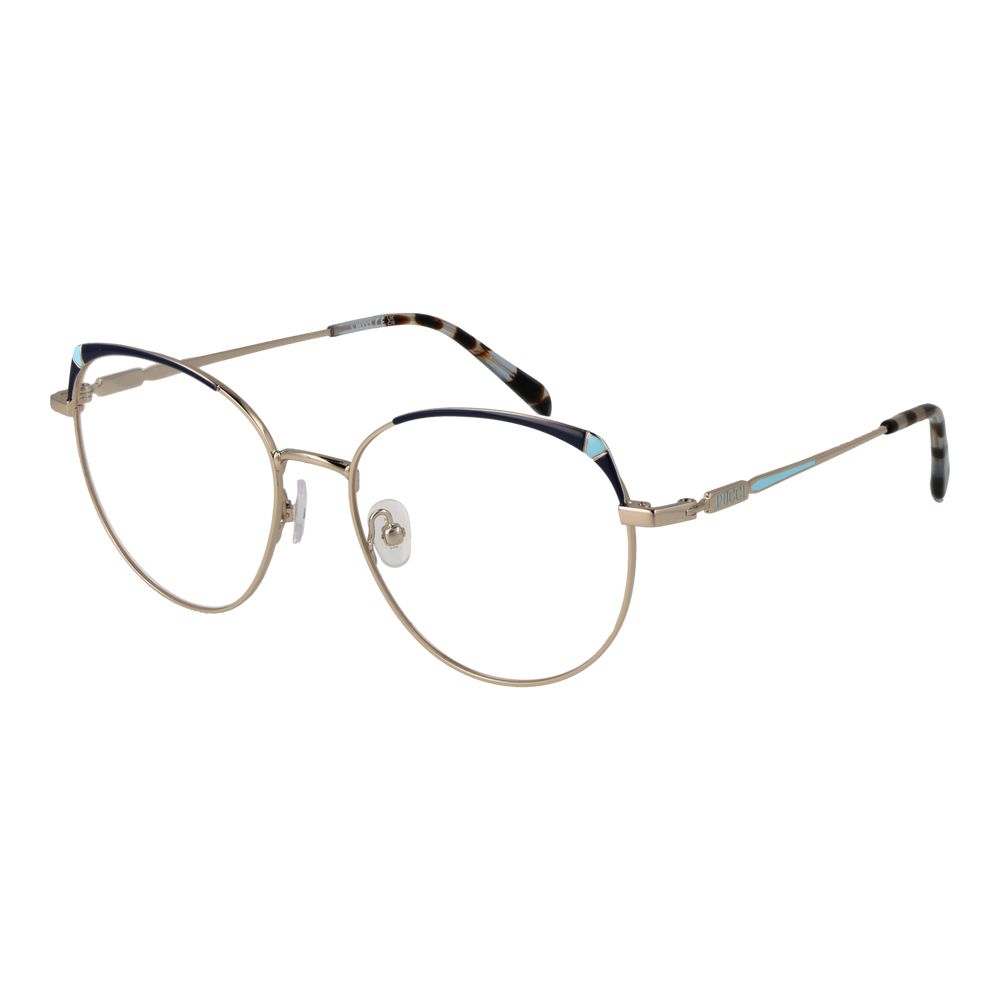 Emilio Pucci Gold Women Glasses Frame