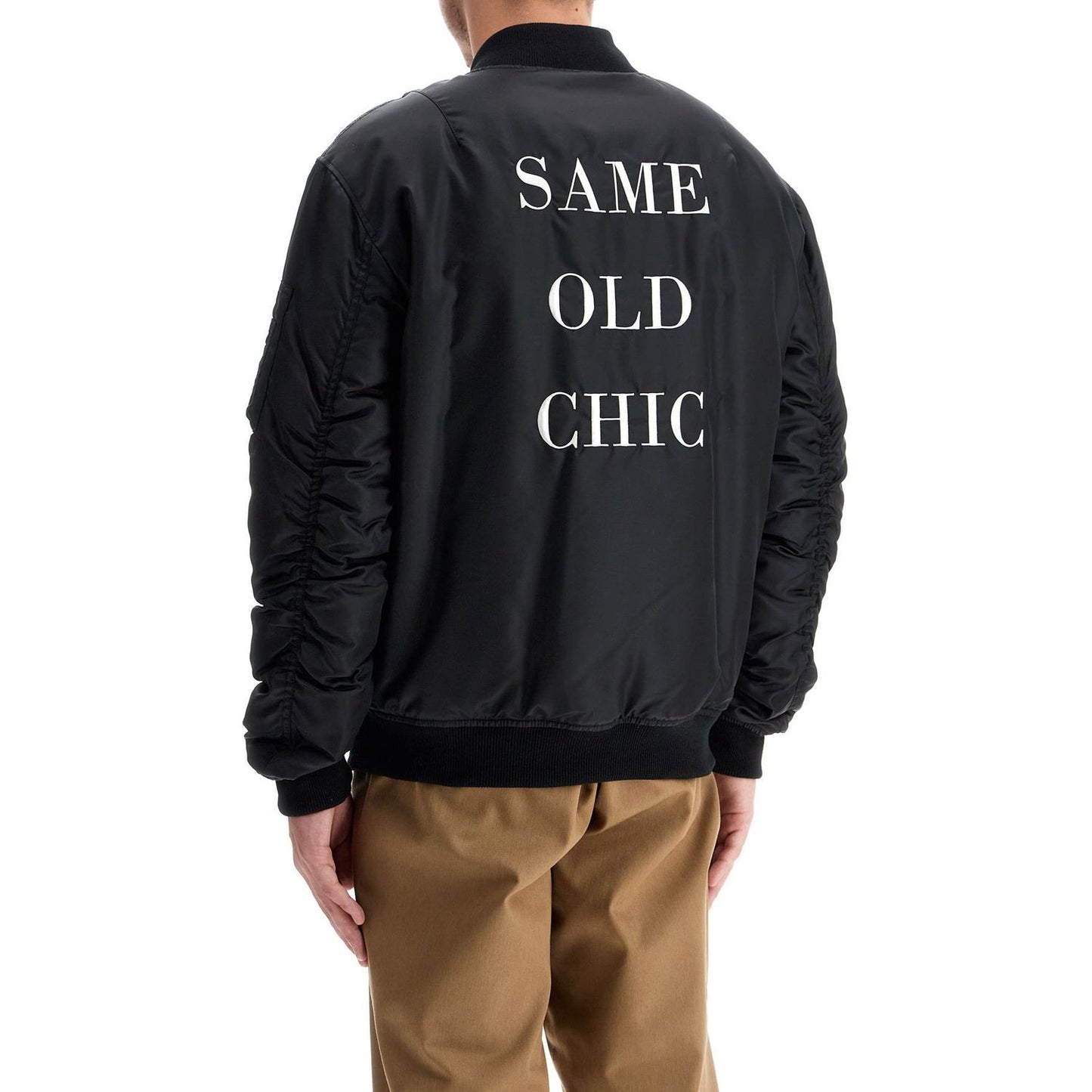 Moschino "bomber jacket with time