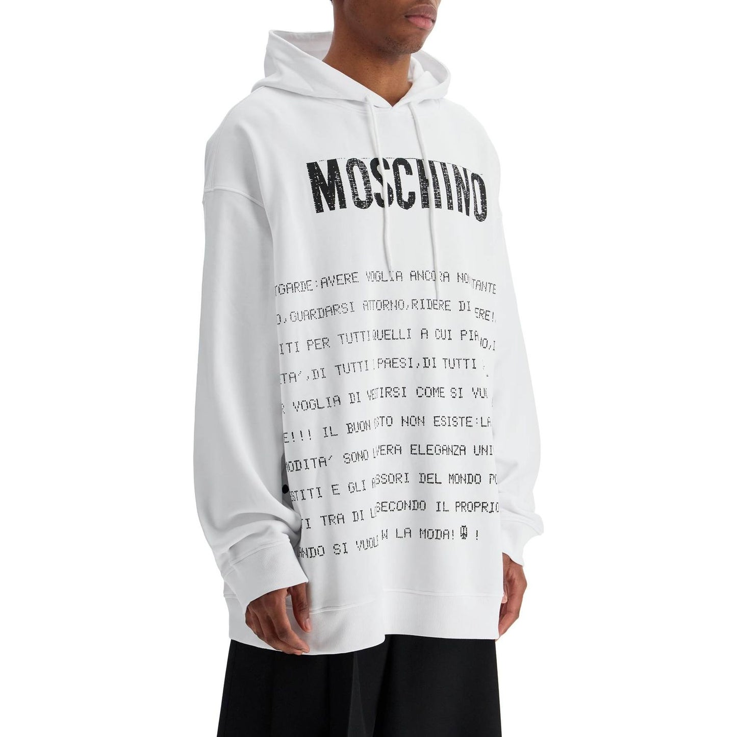 Moschino hooded sweatshirt with letter