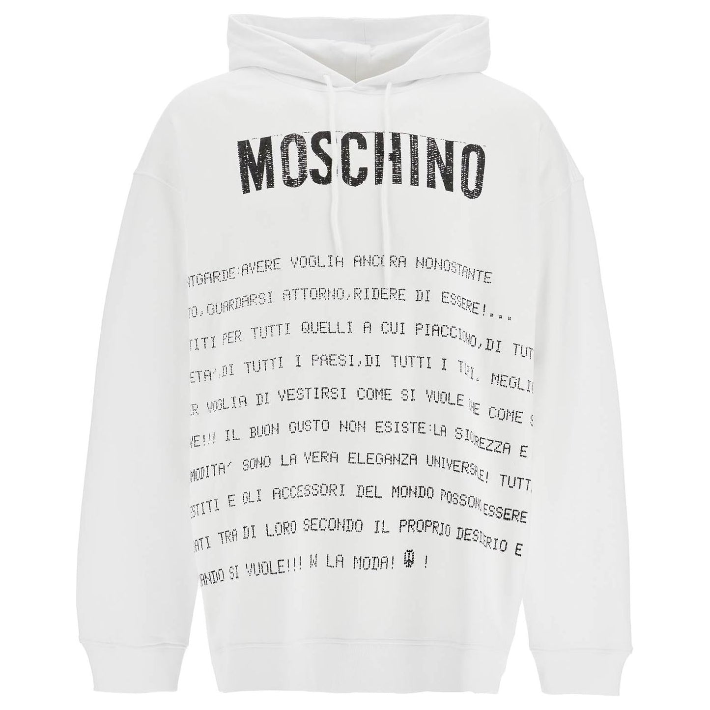 Moschino hooded sweatshirt with letter