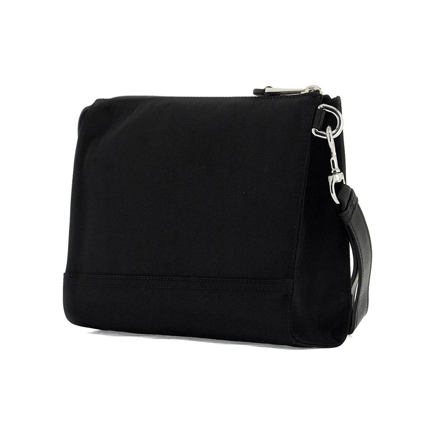 Moschino nylon logo pouch with zip
