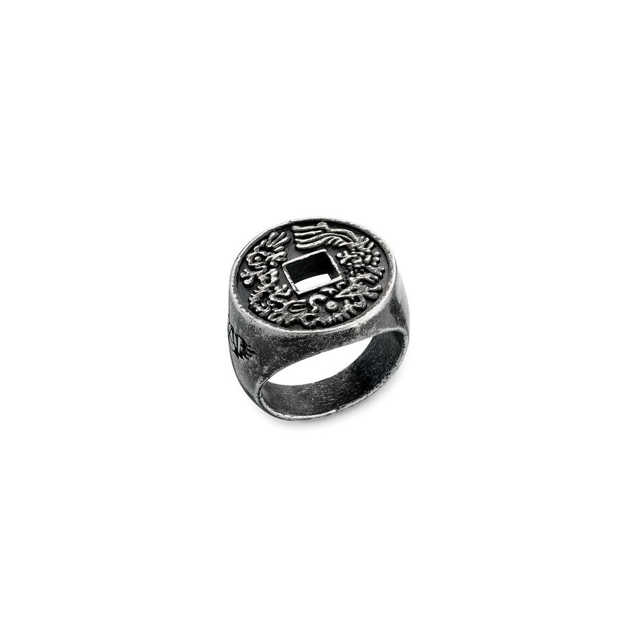 AN JEWELS JEWELRY Mod. AA.R03A-11, silver ring with emblematic design