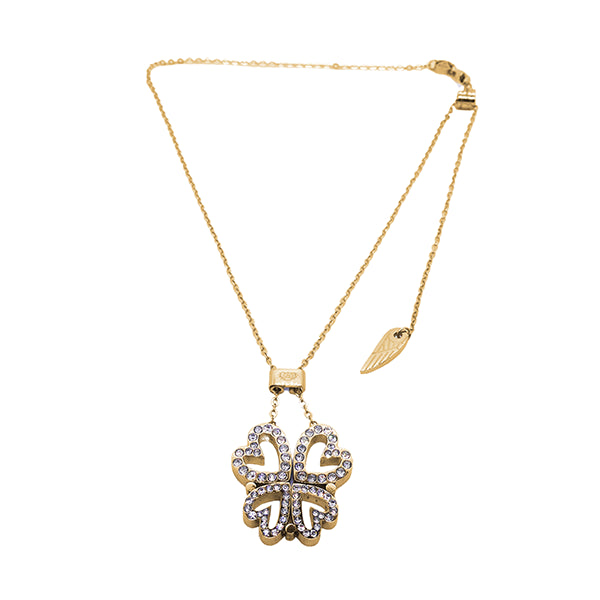 AN JEWELS JEWELRY Mod. AL.NLBUTT4GMC gold necklace with clover pendant