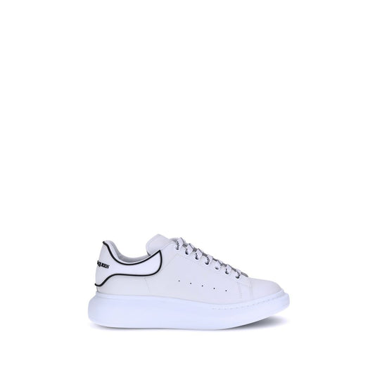 Alexander McQueen White Calf Leather Bos Taurus Platform Sneakers