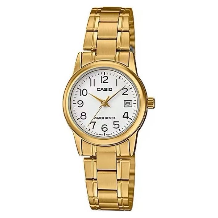 CASIO COLLECTION Mod. LADY DATE. GOLD - WHITE WATCHES