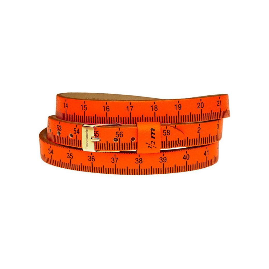 Il MEZZOMETRO Mod. FLUO - Bracciale in pelle/leather bracelet