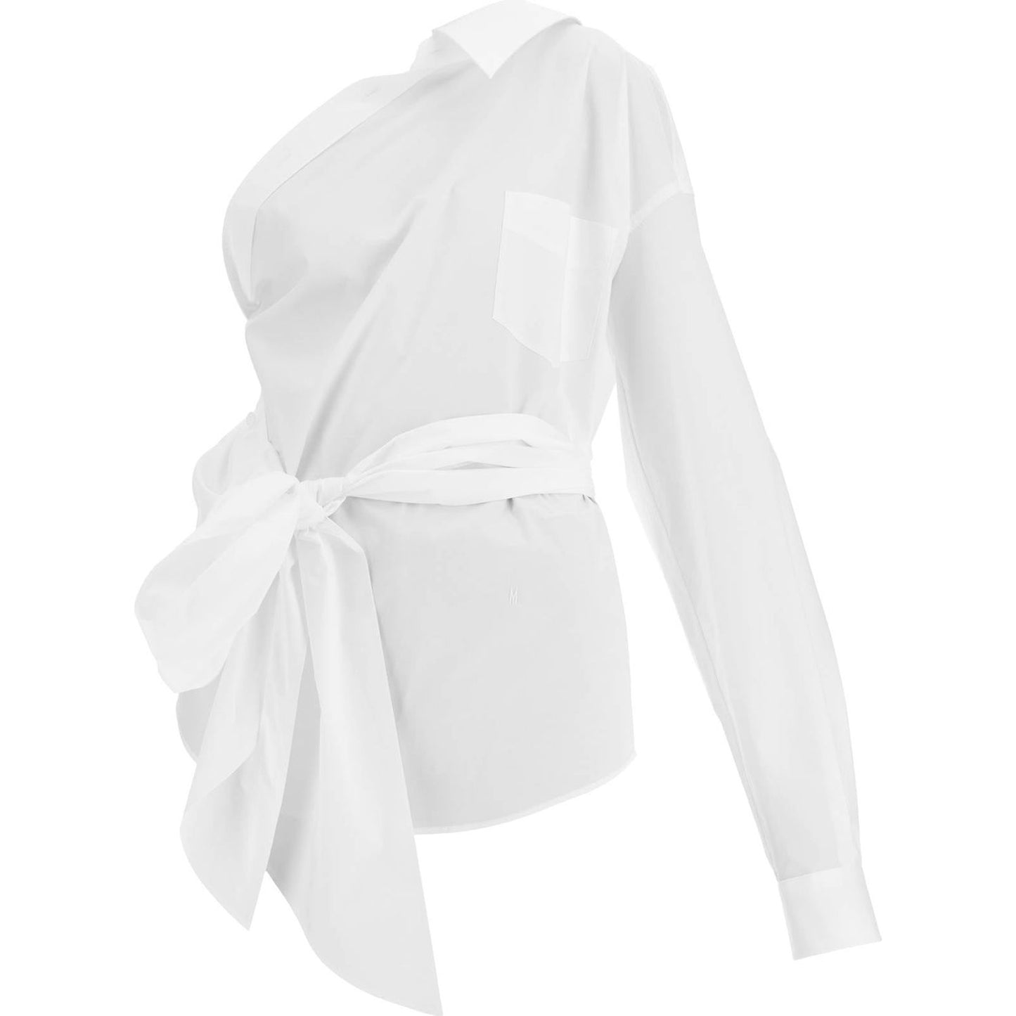 Moschino one-shoulder poplin stretch