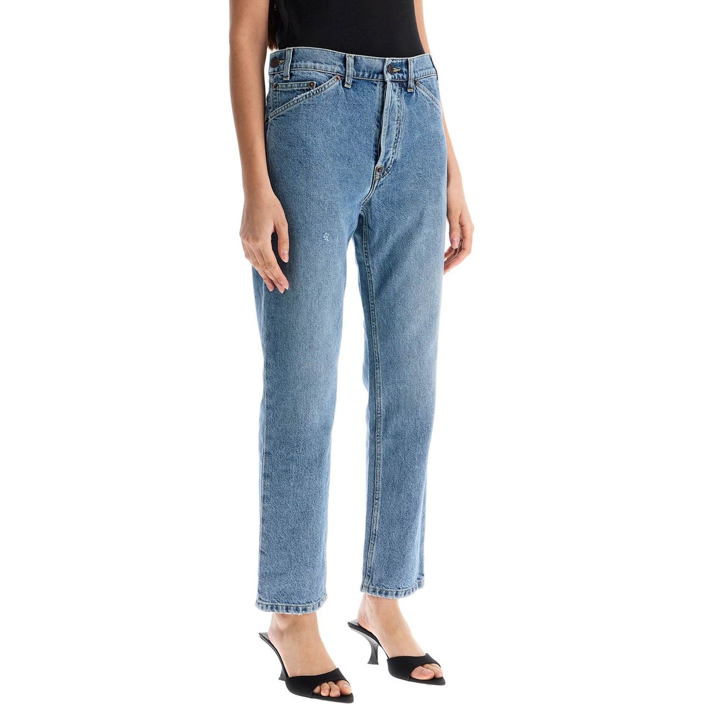 Moschino slim fit jeans with adjustable waistband