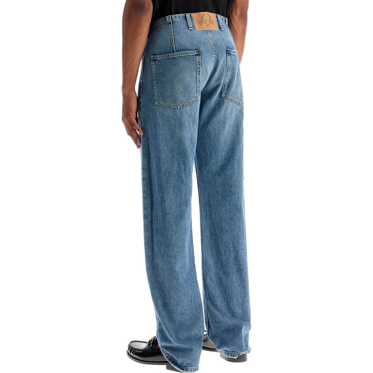 Moschino straight jeans with adjustable waistband