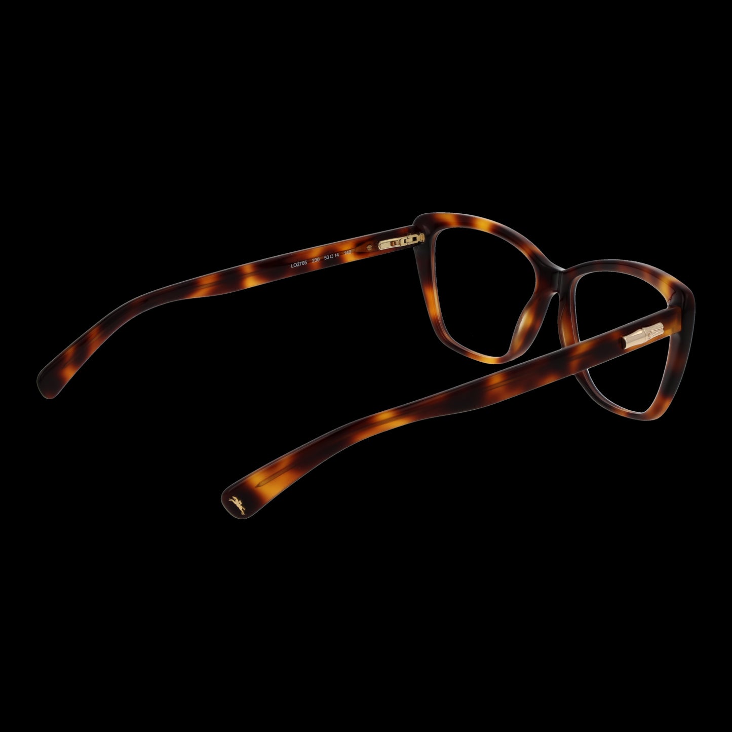 Elegant tortoiseshell glasses frame for women, featuring sleek design. Focus keyword included: LONGCHAMP MOD. LO2705 53230.