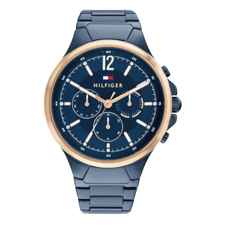 TOMMY HILFIGER Mod. 1782601 ladies quartz analog watch with 3 ATM water resistance, 40 mm case, and official packaging.
