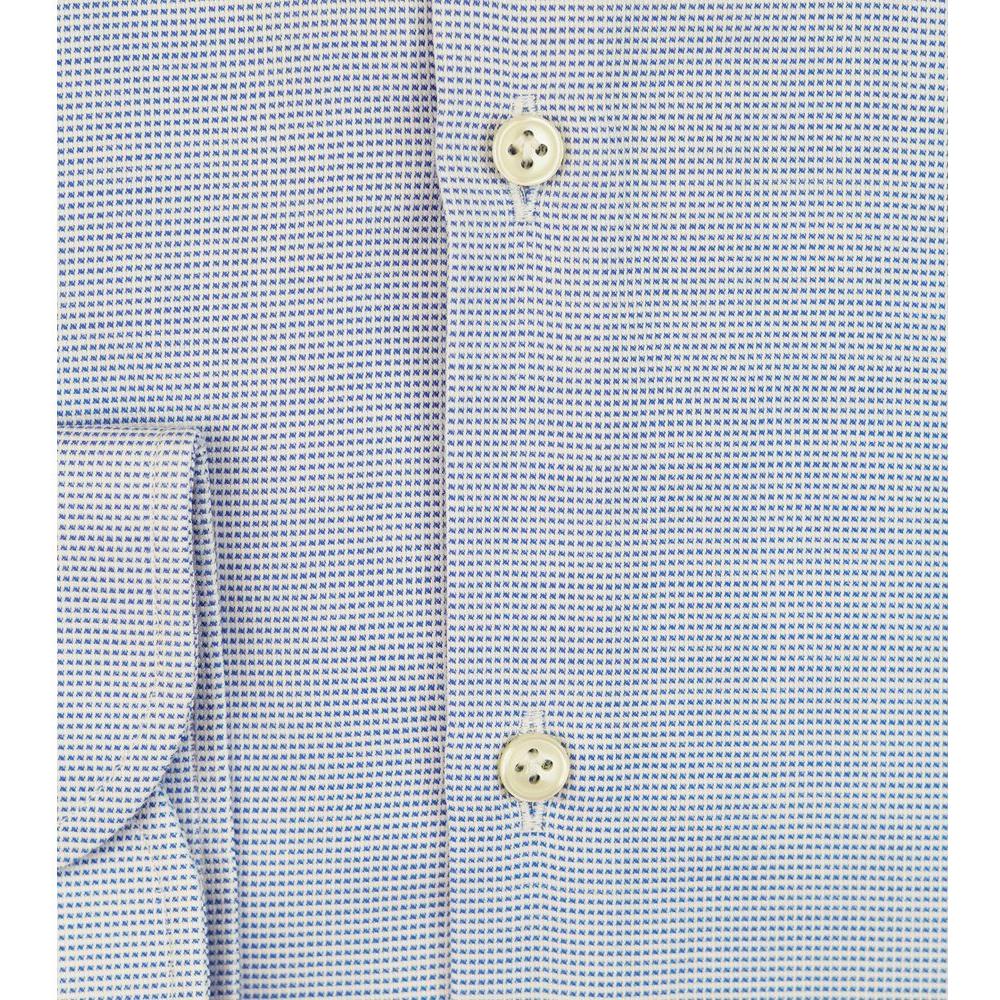 Bagutta Blue Cotton Men's Shirt
