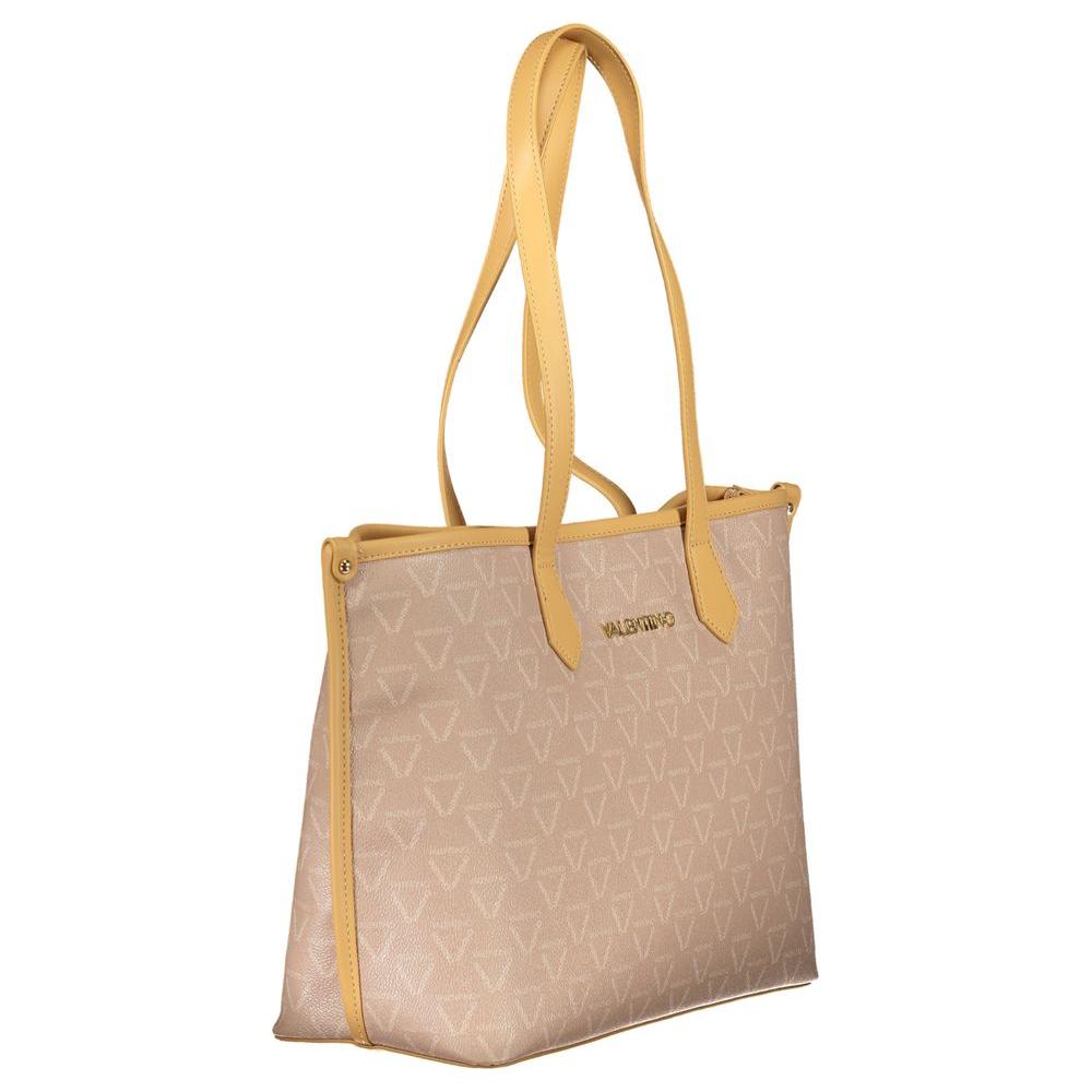 Valentino Bags Beige Women Handbag with Eco-Friendly Design and Spacious Compartments