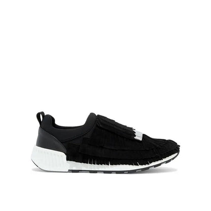 Sergio Rossi Black Fabric Athletic Sneakers