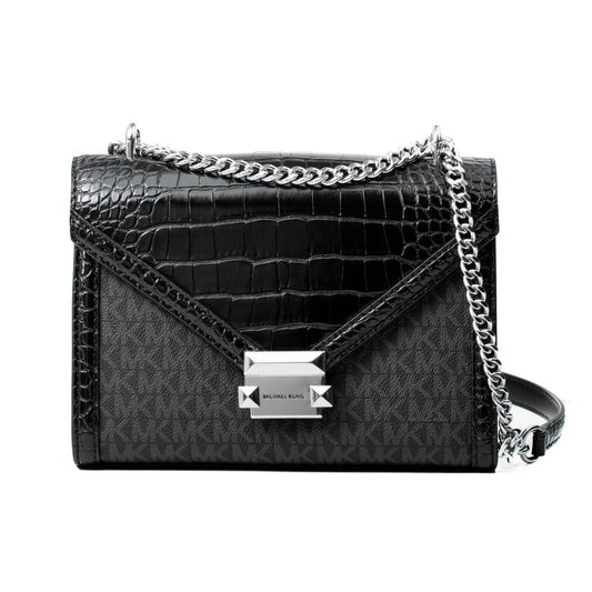 Michael Kors Black Canvas Crossbody Bag