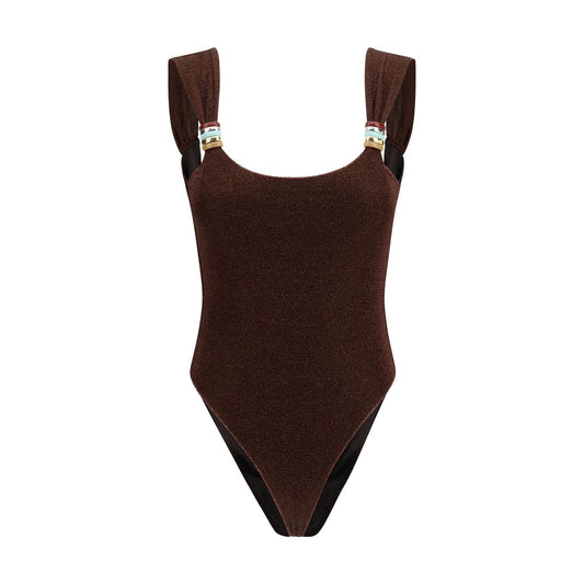 Oséree Brown Polyamide One-Piece Swimsuit 1728,72470364320,Brown,Clothing,M,New with tags,One-Piece Swimsuits - Swimwear - Clothing,Oséree,S,Swimwear - Clothing,Women