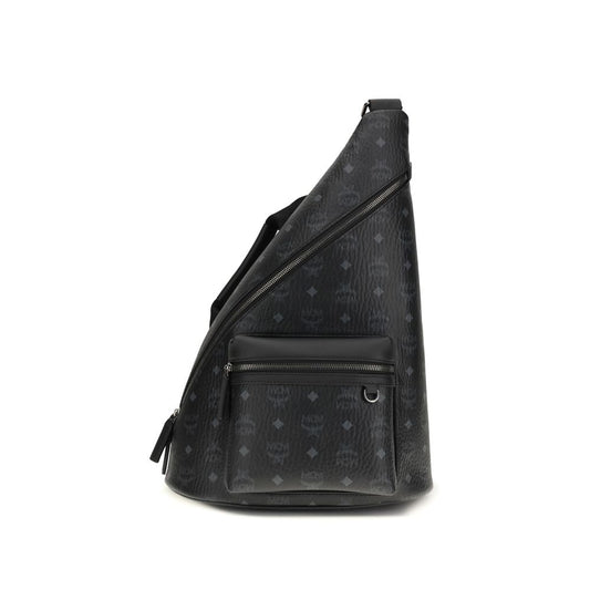 MCM Black Fabric Backpack 1728,72470364320,Backpacks - Bags,Bags,Black,MCM,Men,New with tags