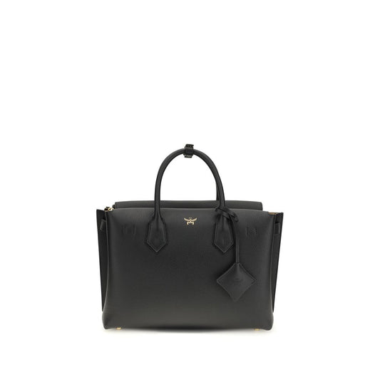 MCM Black Calf Leather Bos Taurus Handbag 1728,72470364320,Bags,Black,Handbags - Bags,MCM,New with tags,Women