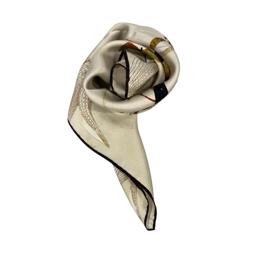 Borbonese Beige Silk Women Scarf 1728,67345744032,Accessories,Beige,Borbonese,New with tags,Scarves - Accessories,Scarves - Scarves - Accessories,Women