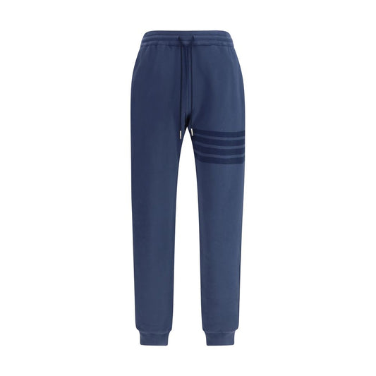 Thom Browne Blue Cotton Casual Pants 1728,3,4,72470364320,Blue,Casual Pants - Pants - Clothing,Clothing,Joggers (workout pants) - Sportswear - Clothing,Men,New with tags,Pants - Clothing,Sportswear - Clothing,Thom Browne
