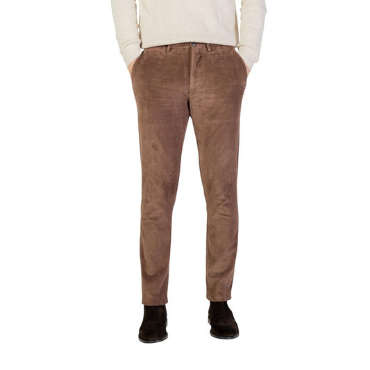 Borghese Brown Cotton Casual Pants 1728,71956299936,Borghese,Brown,Casual Pants - Pants - Clothing,Clothing,IT44 | XS,IT48 | M,IT54 | XXL,IT56 | 3XL,Men,New with tags,Pants - Clothing