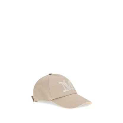 Max Mara Beige Cotton Cap (Baseball Hat) 1728,57 cm|S,72470364320,Accessories,Beige,Caps (Baseball Hat) - Hats - Accessories,Hats - Accessories,Max Mara,New with tags,Women