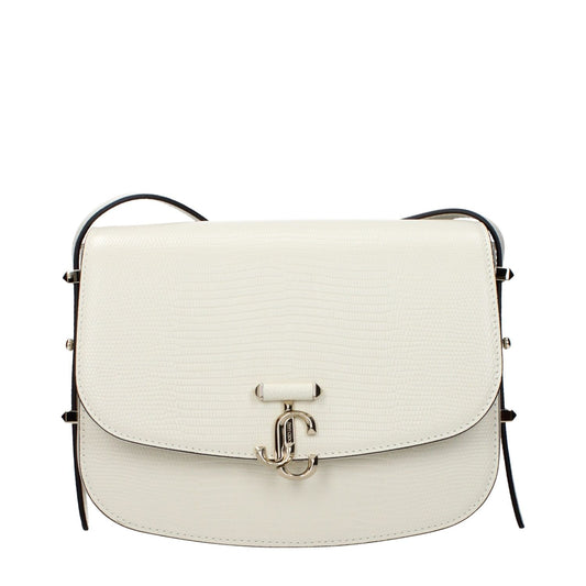 Jimmy Choo White Leather Crossbody Bag