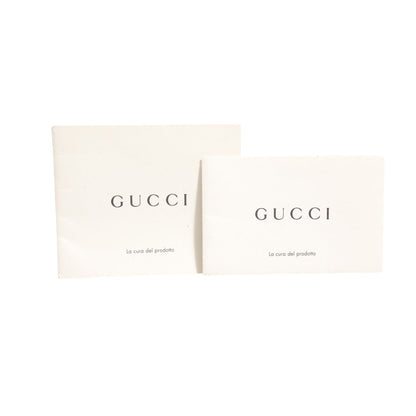 Gucci Nymphaea Bamboo Top Handle Leather Bag