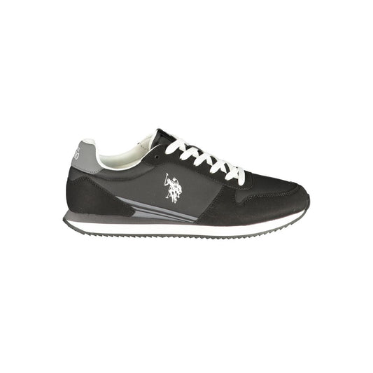 U.S. POLO ASSN. Black Polyurethane Men's Sneaker