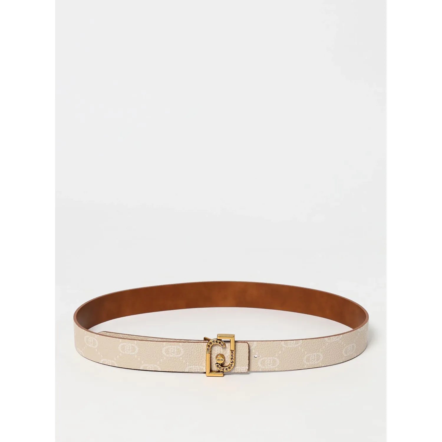Liu Jo Beige Leather Regular Belt