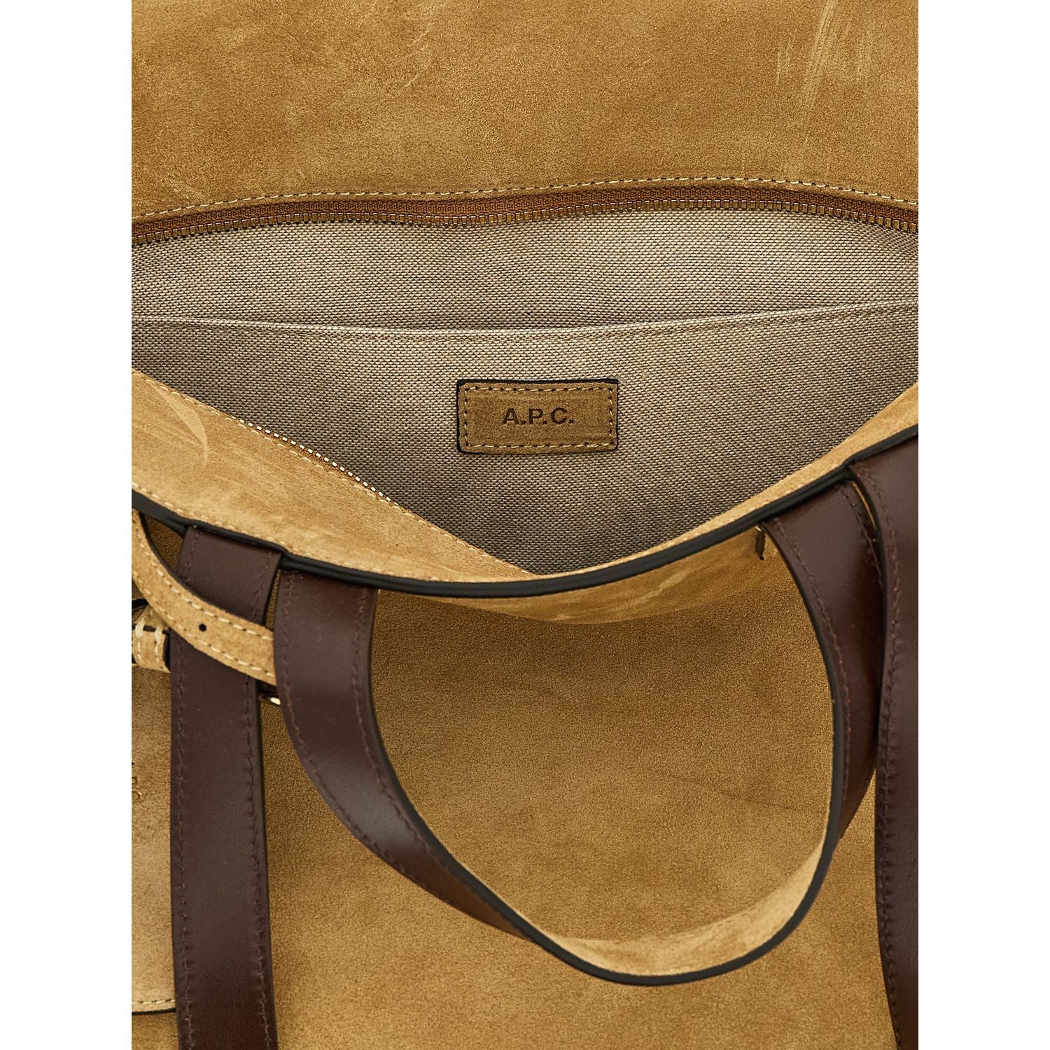 A.P.C. Brown Cowhide Tote Bag