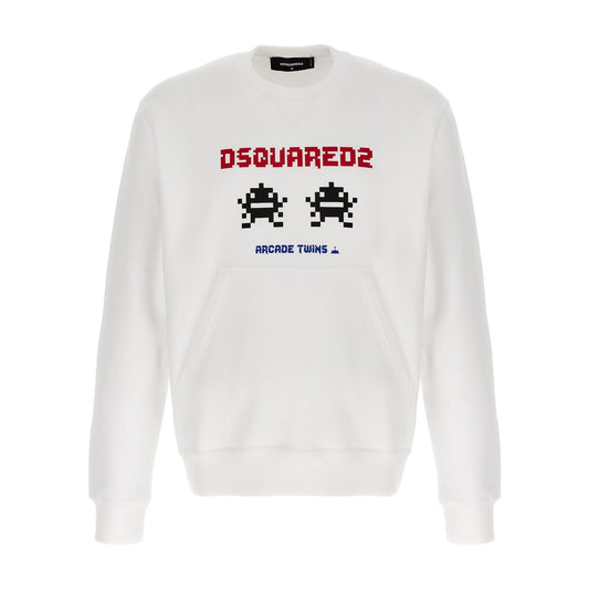 Dsquared² White Cotton Sweatshirt